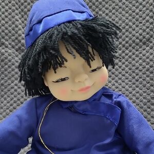 Vintage 1987 Taiwan Character Doll w ID Card 12”